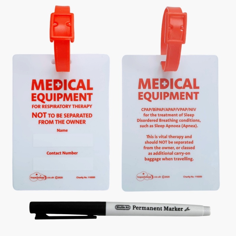 Printable medical luggage tag outlet